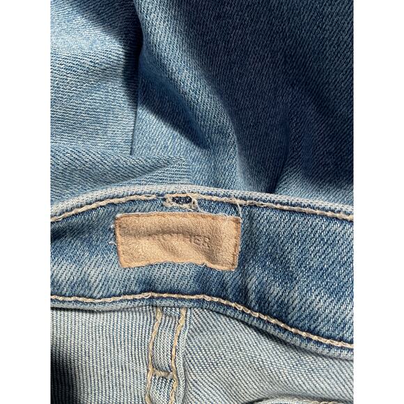 Mother 'Mid Rise' Blue Dazzler Ankle Fray Denim Jean Size 25 - Picture 4 of 5